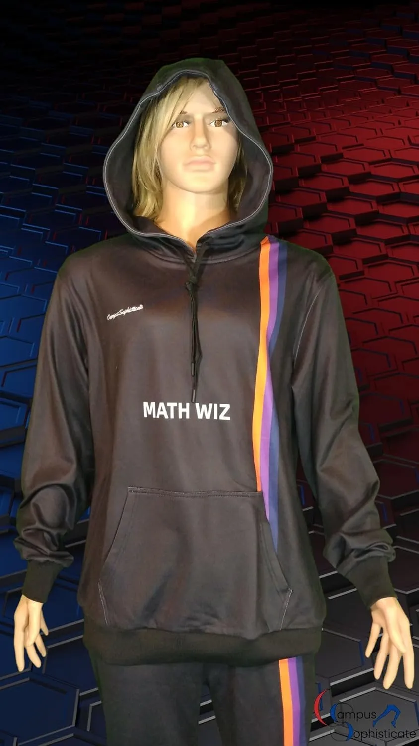 Campus Sophisticate Men's Premium Hoodie MATH WIZ | Soft Breathable Lightweight Sport Sweatshirt