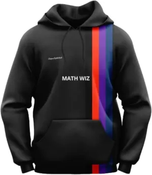 Campus Sophisticate Men's Premium Hoodie MATH WIZ | Soft Breathable Lightweight Sport Sweatshirt