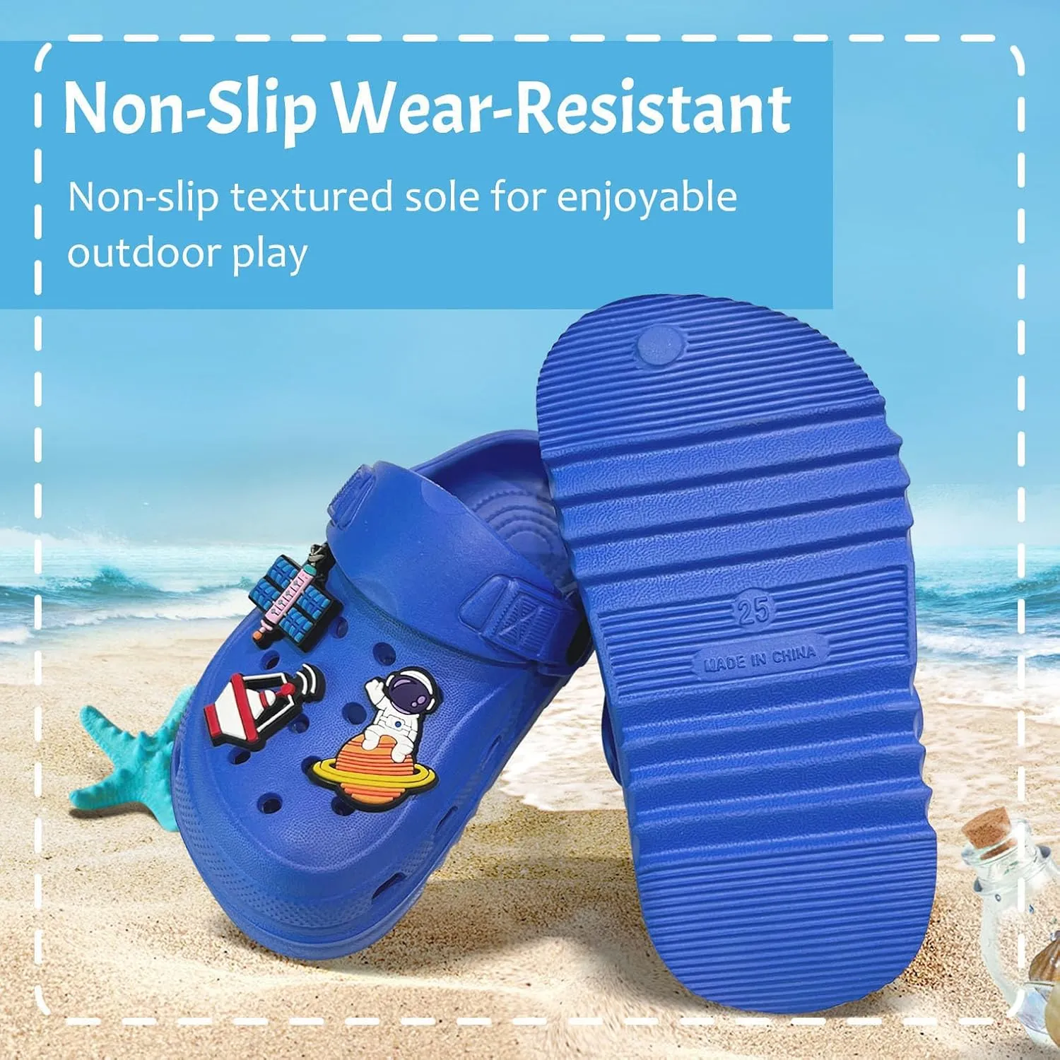Cartoon Kids Toddler Garden Clogs Non Slip Beach Pool Slide Water Shoes Indoor Outdoor Clogs Sandals for Boys Girls Birthday Gift.