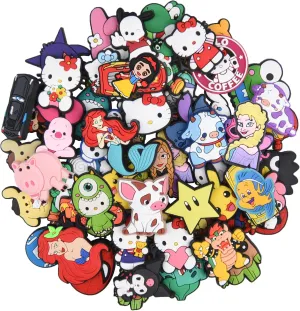Cartoon Shoes Charms For Girls Boys Soft PVC Shoe Accessories Sandals Bracelets Decoration Party Favor