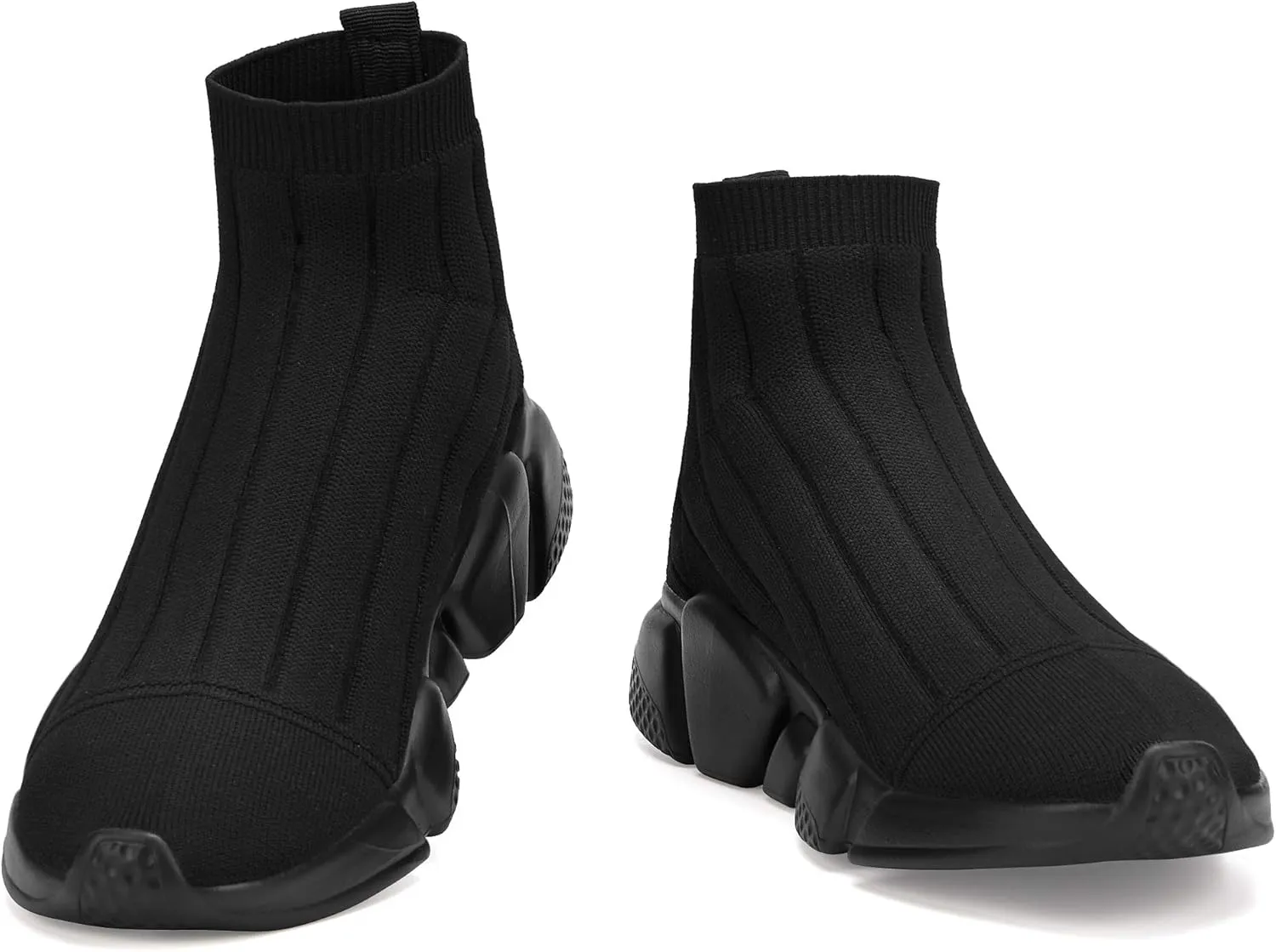 Casbeam Men's Running Knit Comfortable Lightweight Breathable Casual Sports Shoes Fashion Sneakers Slip-On Walking Shoes