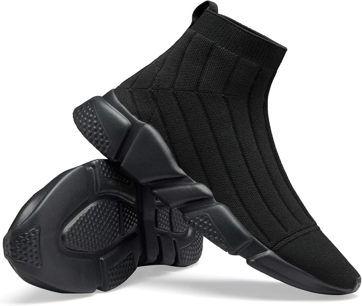 Casbeam Men's Running Knit Comfortable Lightweight Breathable Casual Sports Shoes Fashion Sneakers Slip-On Walking Shoes