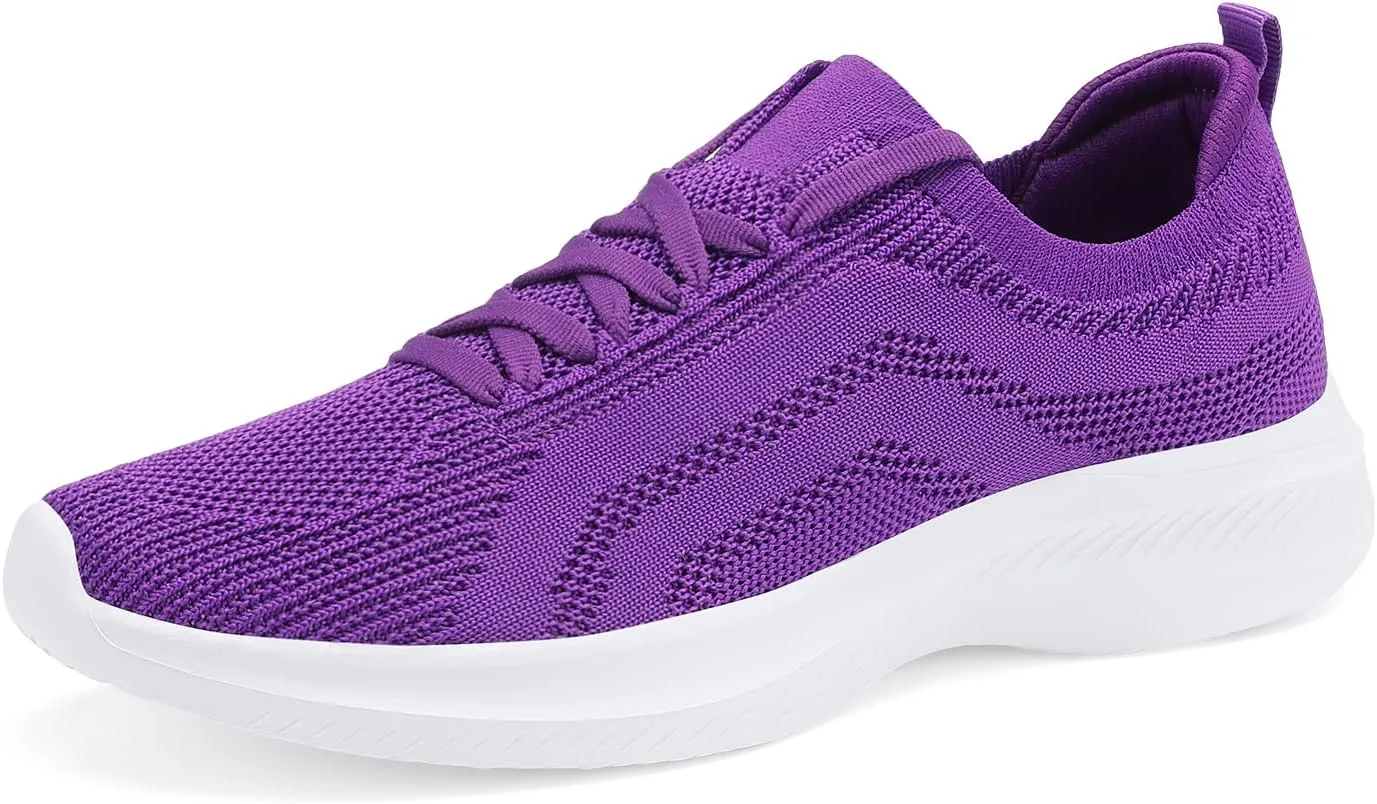 Casbeam Womens Running Shoes Ladies Slip on Tennis Walking Sneakers Lightweight Breathable Comfort Work Gym Trainers Stylish Shoes