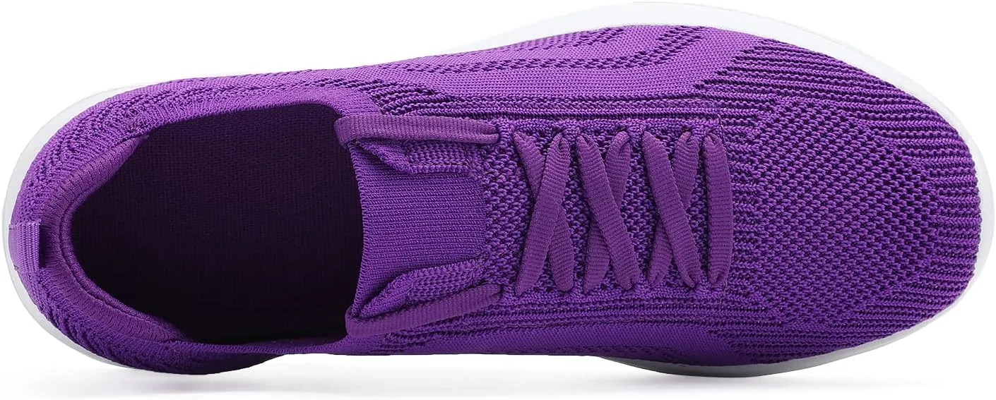 Casbeam Womens Running Shoes Ladies Slip on Tennis Walking Sneakers Lightweight Breathable Comfort Work Gym Trainers Stylish Shoes