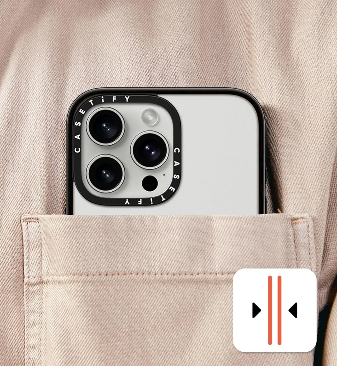 CASETiFY Compact iPhone 15 Plus Case [4 ft. 2X Military Grade Drop Protection/Slim/Lightweight] - Clown Kitty - Clear Black