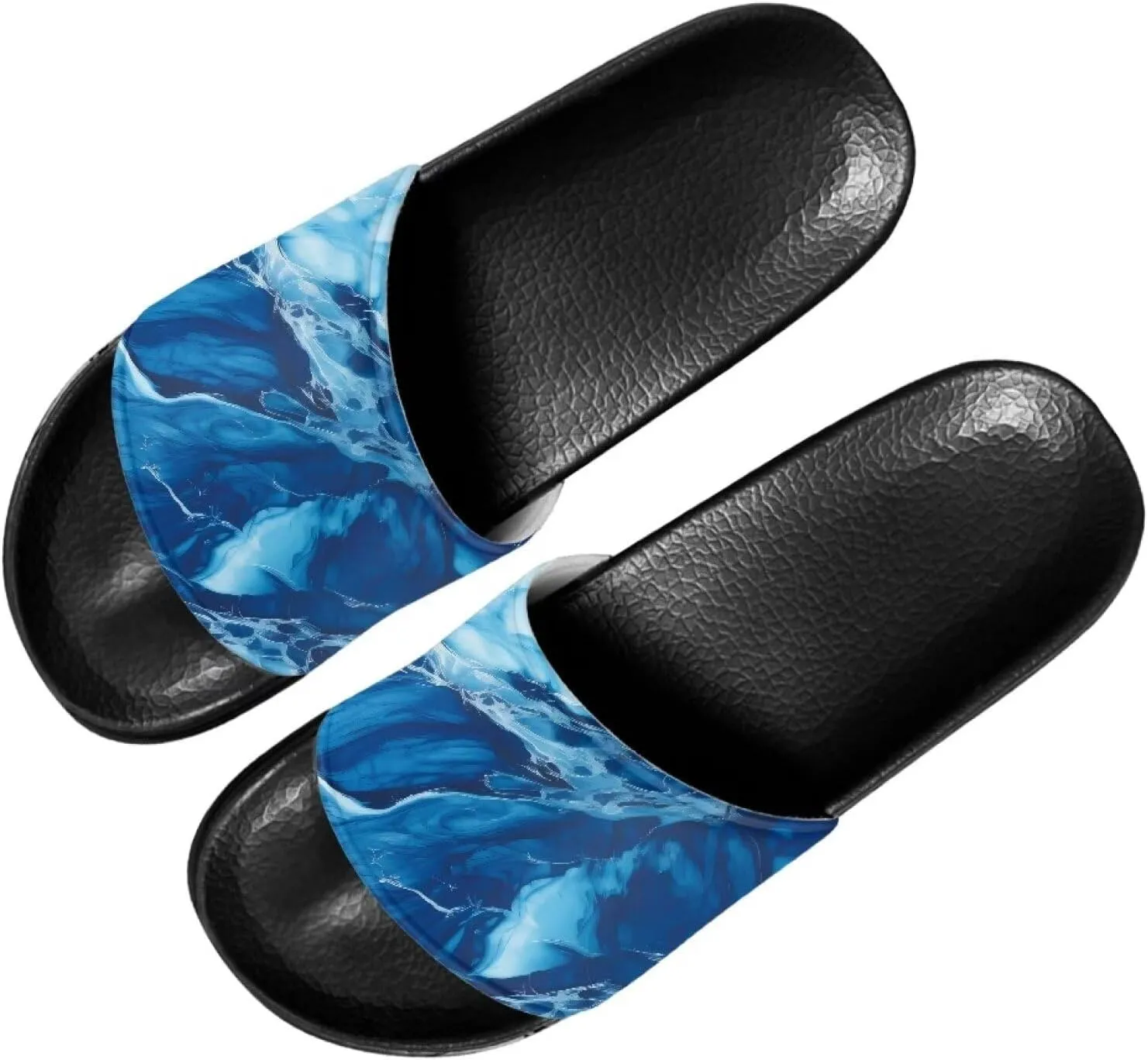 Casual Non-slip Slide Sandals for Women Men Open Toe House Sole Slipper Flat Lightweight Slipper for Bathroom Beach
