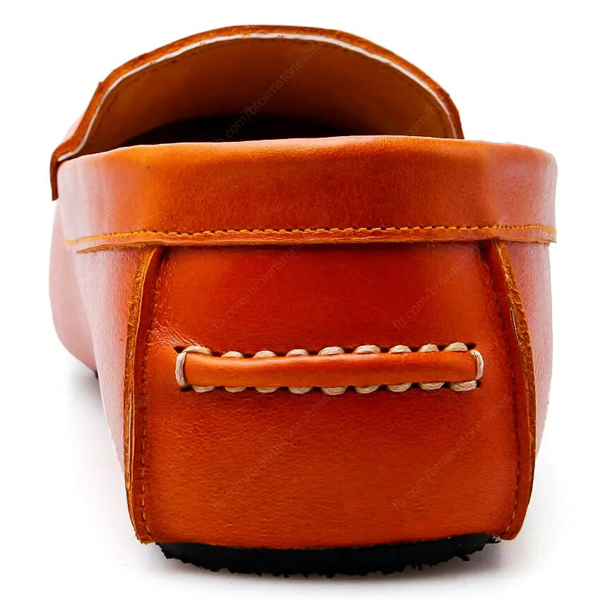 Casualist Leather Loafer Soft Squeeze Orange