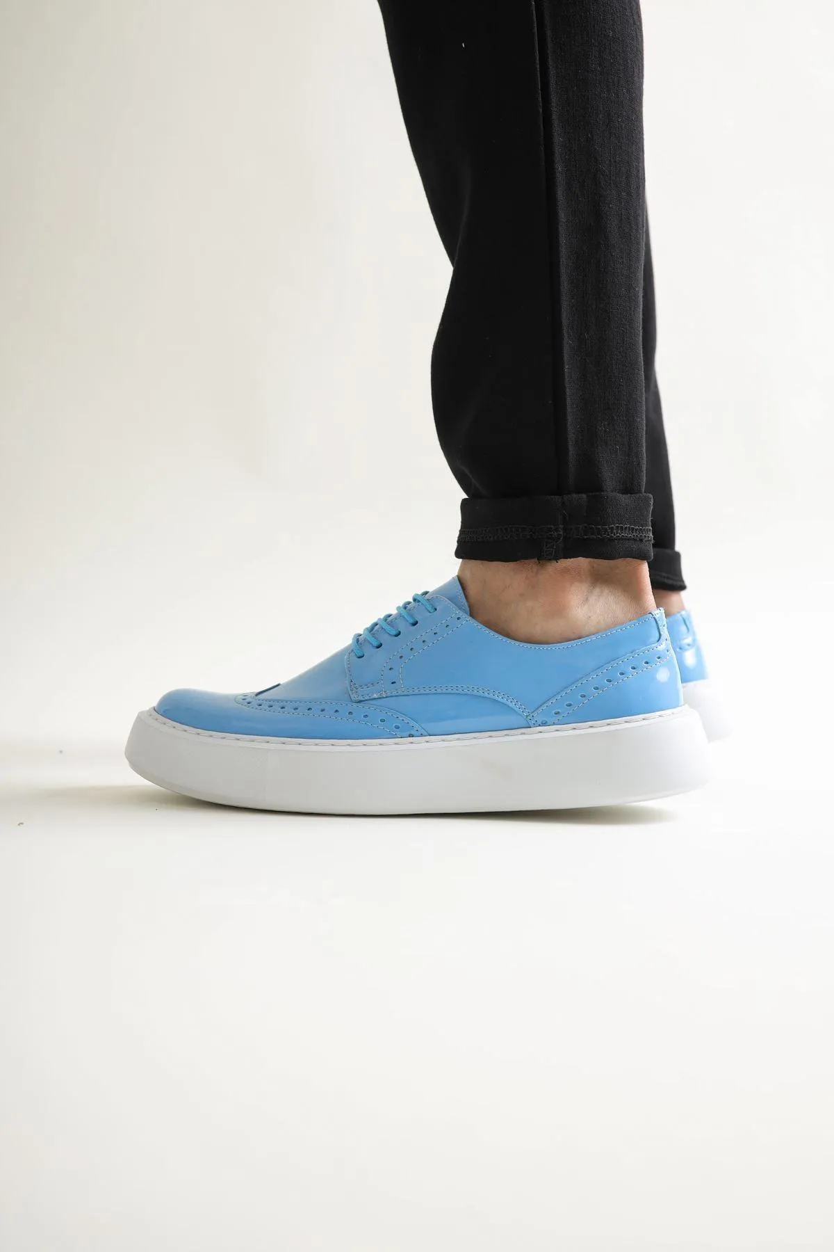 CH149 BT Patent Leather Men's Sneaker Casual Shoes