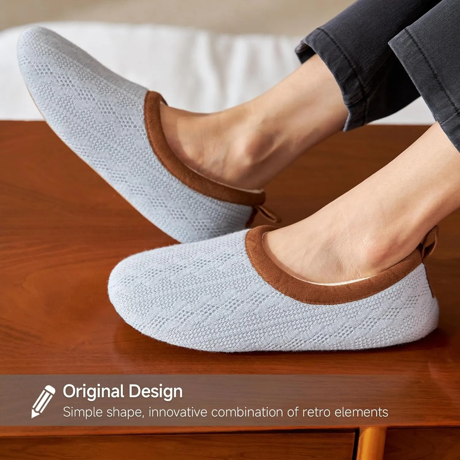 Chantomoo Womens Slippers Soft Sole Indoor Memory Foam Loafer Slippers