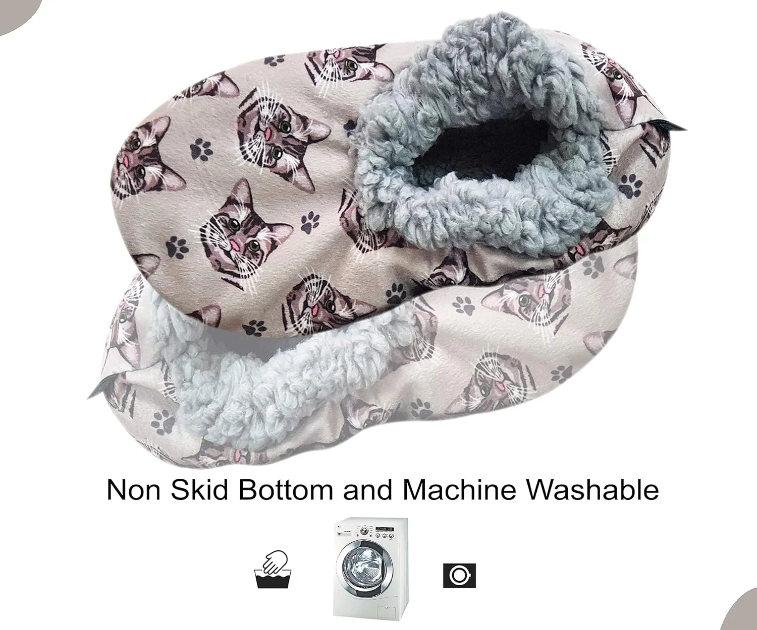 Chihuahua Super Soft Womens Slippers - One Size Fits Most - Cozy House Slippers - Non Skid Bottom - perfect for Chihuahua gifts
