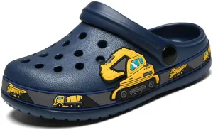 Children Garden Shoes Unisex Little- Kids Cartoon Clogs Slippers Toddler Slip On Lightweight Beach Pool Sandals Yard