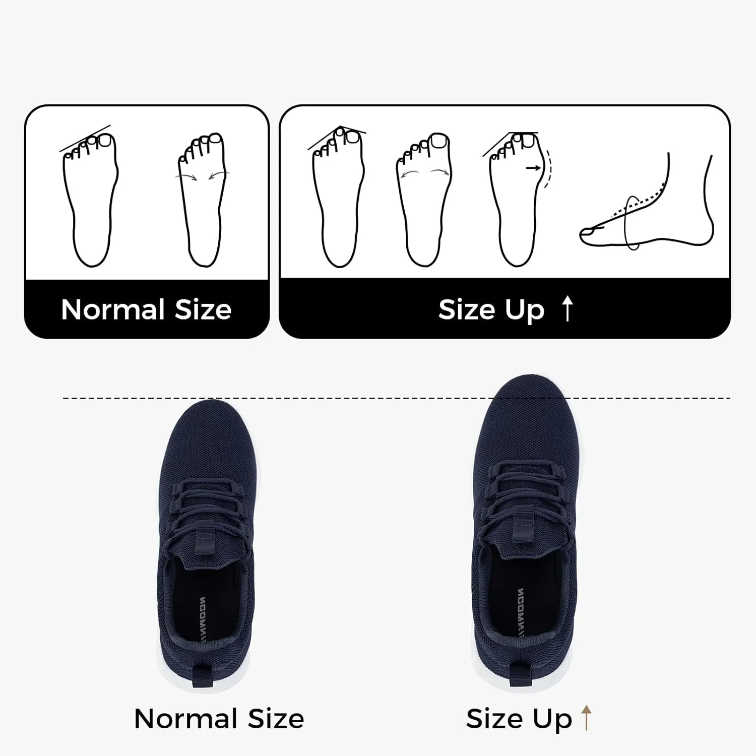 CHIN·MOON Women's Slip On Walking Shoes Lightweight Non Slip Running Gym Shoes Breathable Fashion Sneakers