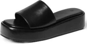 Chunky Platform Sandals Women Comfy Padded Wedge Sandals Square Open Toe Soft Mules Platform Slides for Women Summer Casual Flatform Shoes