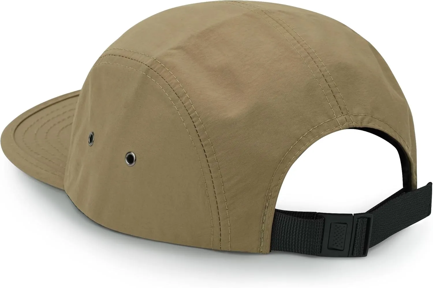 Clakllie Waterproof 5 Panel Hat for Men Quick Dry Flat Brim Baseball Cap Embroidered Trucker Hats for Running Camp Hiking Hat