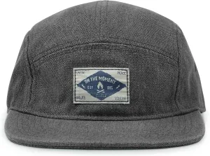 CLAPE Snapback 5 Panel Hat for Men Women Washed Cotton Flat Bill Baseball Cap Strapback Hip Hop Biker Board Cap
