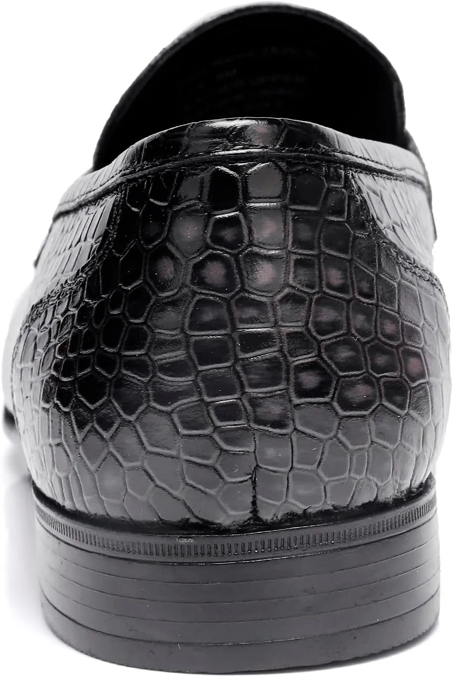 Classic Leather Dress Shoes for Mens, Fashion Crocodile Printed Casual Dress Shoe Loafer Slip On Shoes for Men
