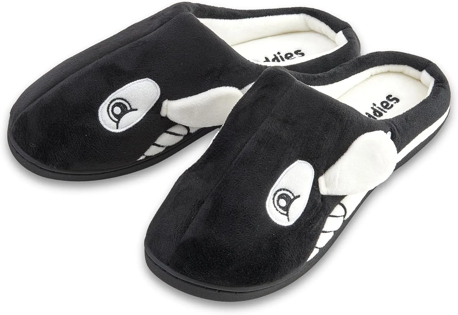 Coddies Orca Slippers | Plush Fish Shoes - Animal House Slides - Memory Foam - Funny Gag Gift for Men, Women & Kids