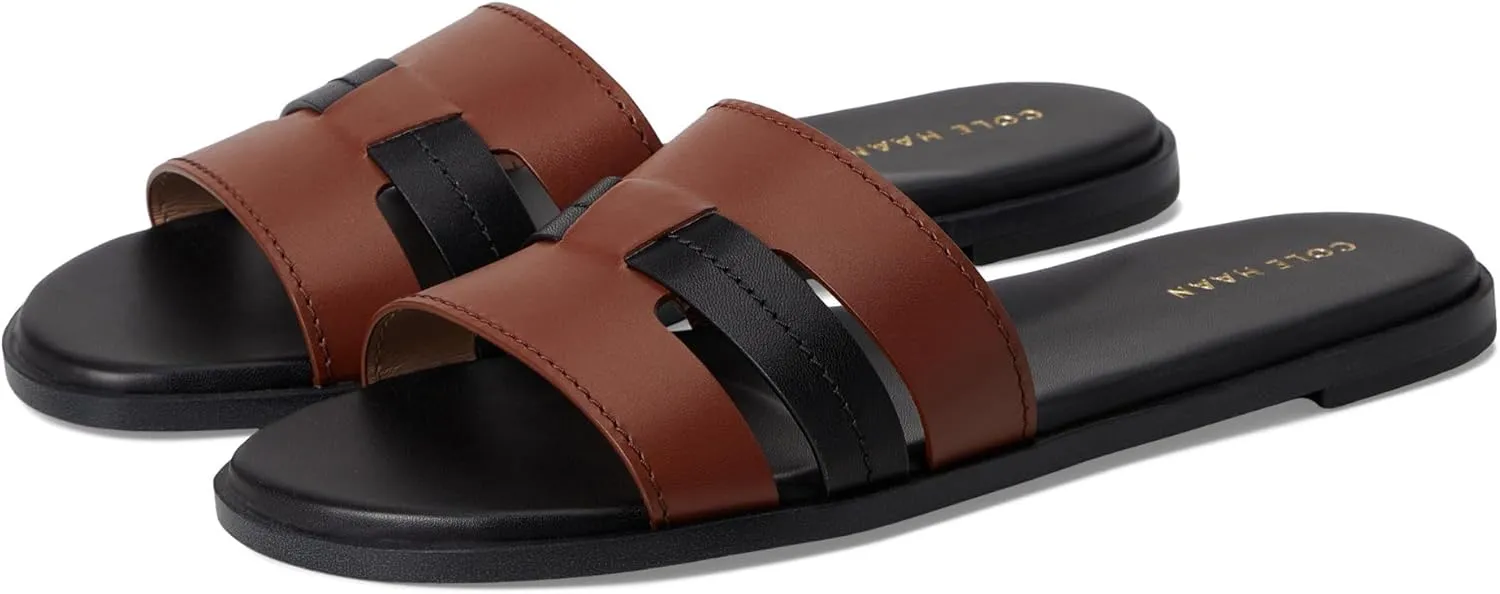 Cole Haan Women's Flynn Slotted Slides Flat Sandal