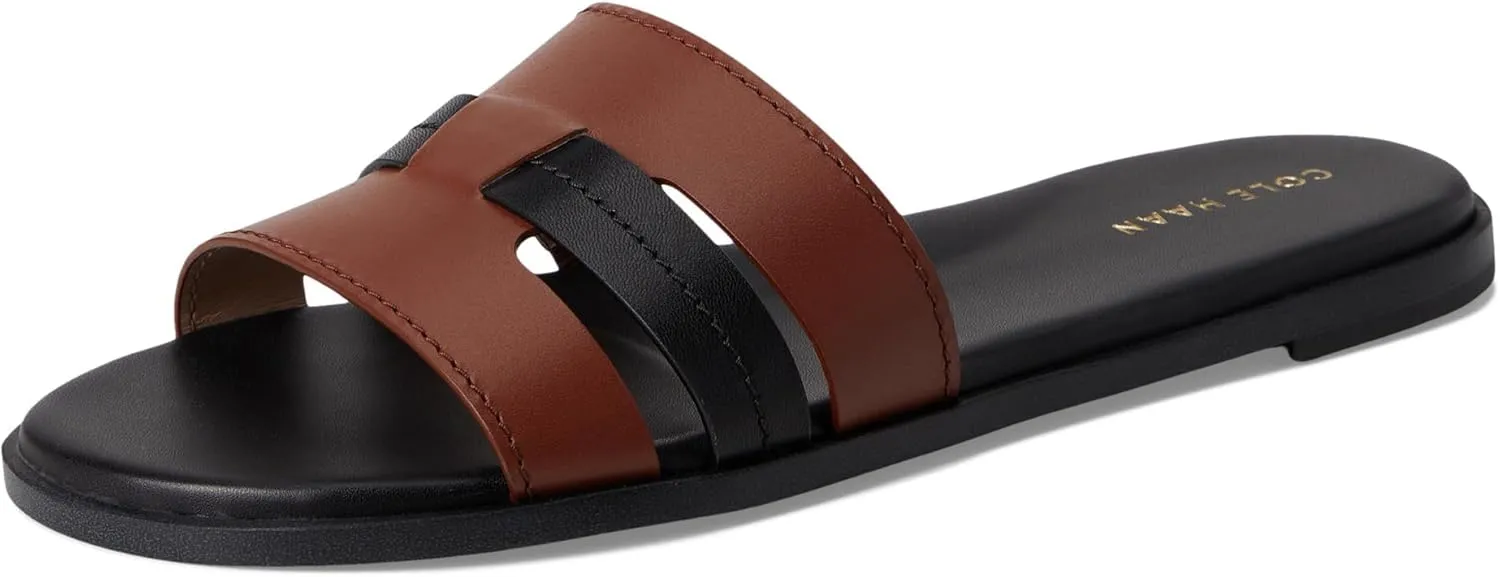 Cole Haan Women's Flynn Slotted Slides Flat Sandal