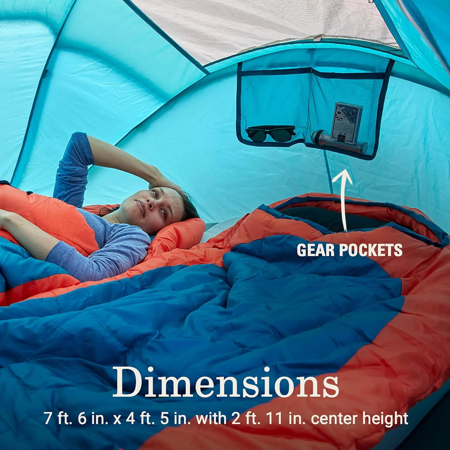Coleman Pop-Up Instant Tent Sets Up in 10 Seconds, Portable & Lightweight 2/4 Person Tent with Adjustable Rainfly