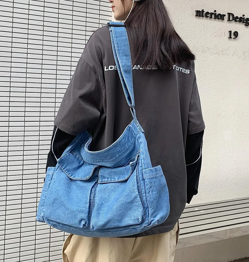 Collsants Messenger Bag Hobo Crossbody Bags for Women Canvas Bag Crossbody Tote Bag Shoulder Bag