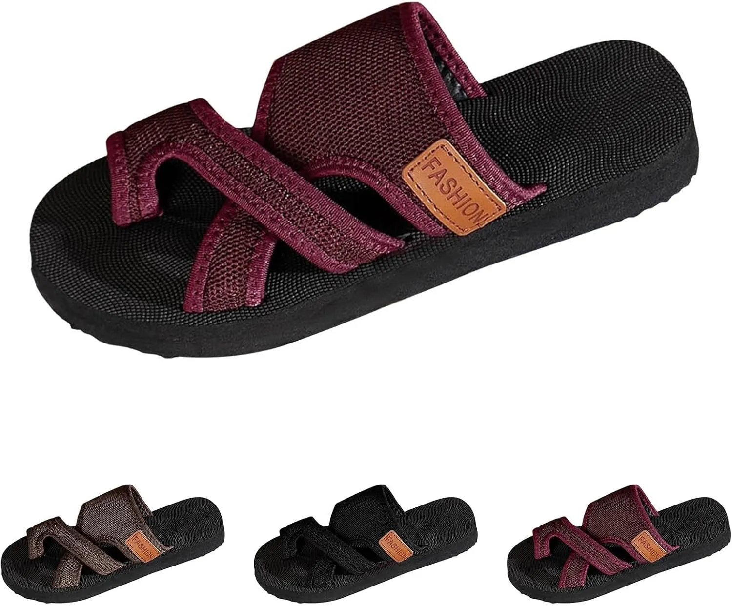 Comfy Orthopedic Sandals for Women Flip Flops Split Toe Stylish Hollow Mesh Slide Non-Slip Sole Arch Support Beach Walking Dressy Indoor and Outdoor