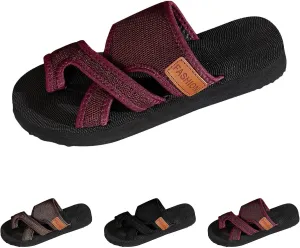 Comfy Orthopedic Sandals for Women Flip Flops Split Toe Stylish Hollow Mesh Slide Non-Slip Sole Arch Support Beach Walking Dressy Indoor and Outdoor