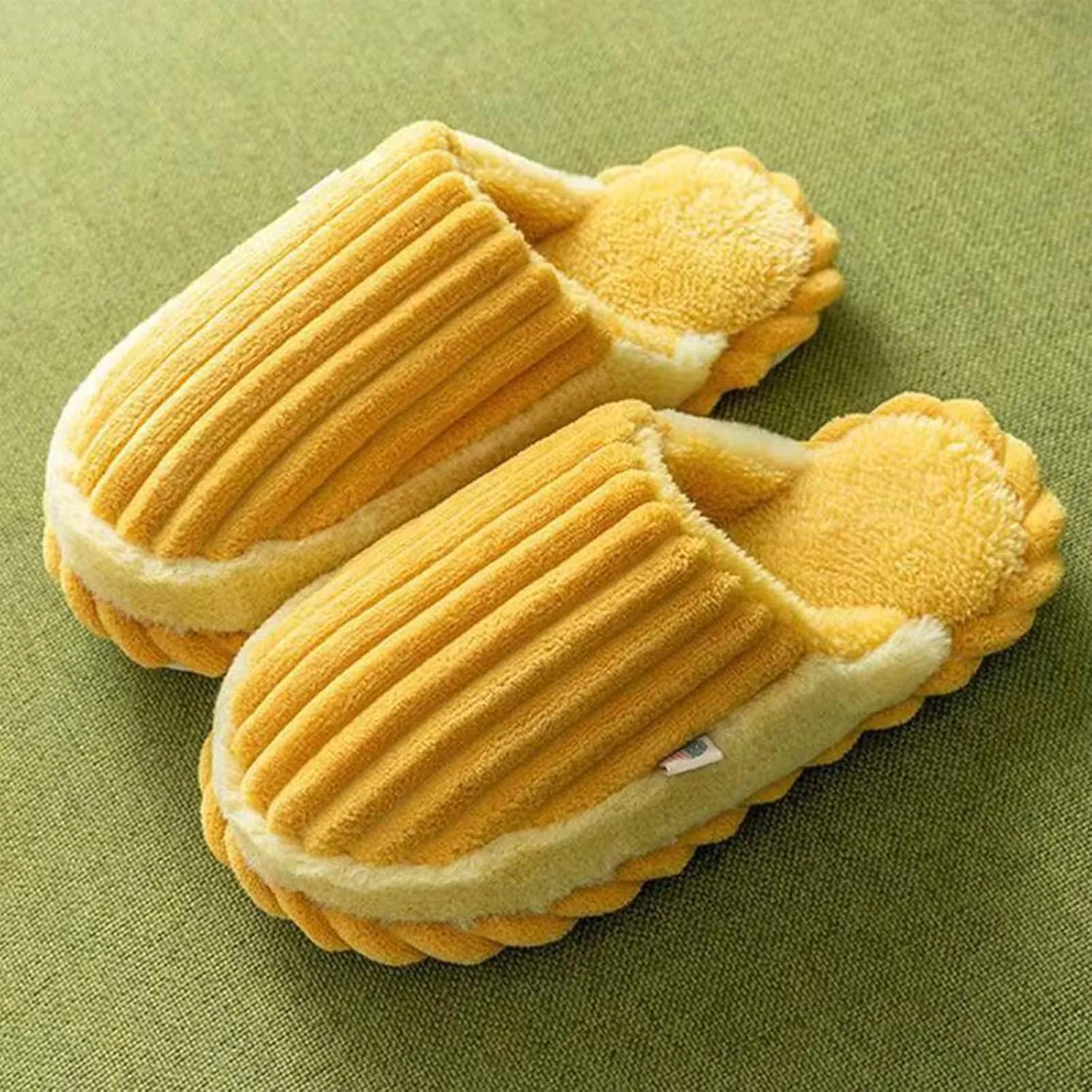 Corduroy House Slippers Home Bedroom Slide Slipper Shoes Comfy Winter Thermal Warm Slip on Shoe Trendy Gift Slippers
