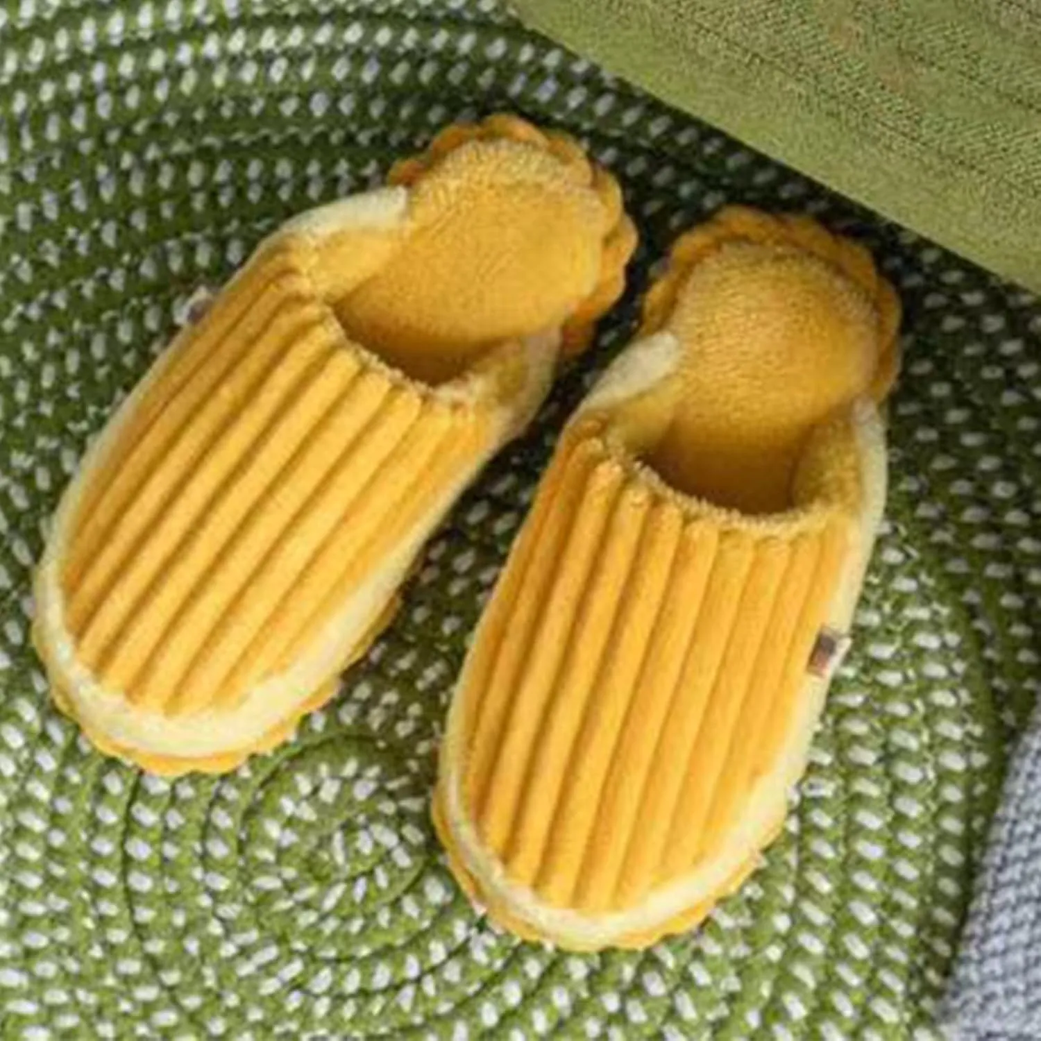 Corduroy House Slippers Home Bedroom Slide Slipper Shoes Comfy Winter Thermal Warm Slip on Shoe Trendy Gift Slippers