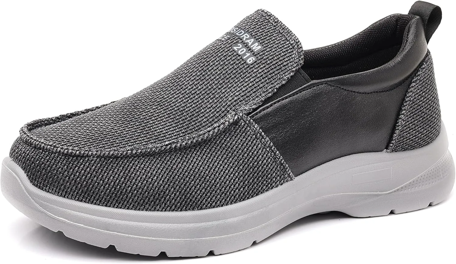 COSIDRAM Mens Casual Slip on Loafers Shoes Breathable Comfortable Non Slip Soft Walking Shoes Daily Flats