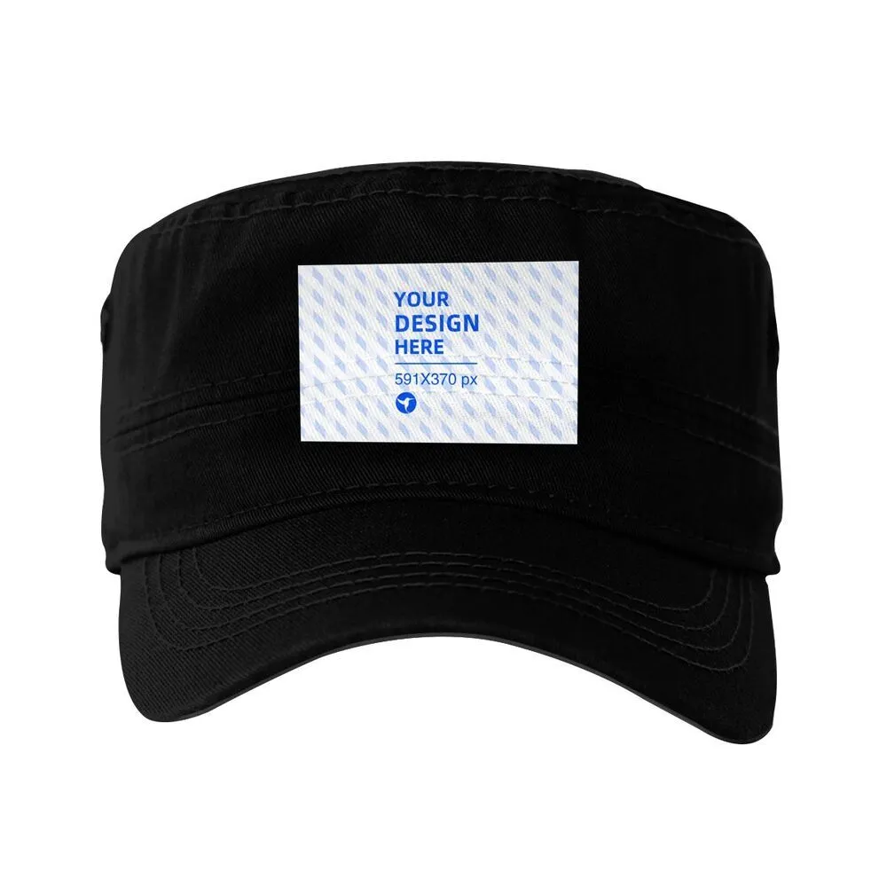 Cotton Breathable Lightweight Flat Top Hat
