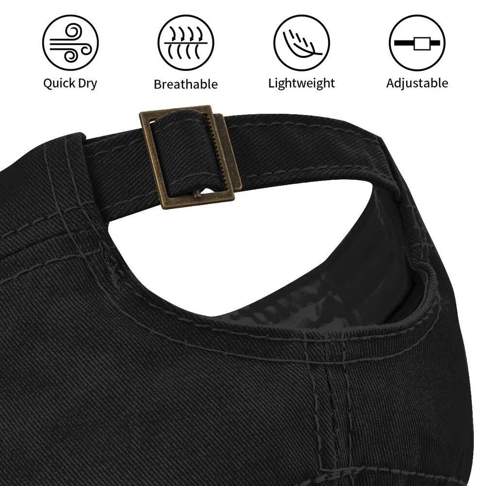 Cotton Breathable Lightweight Flat Top Hat