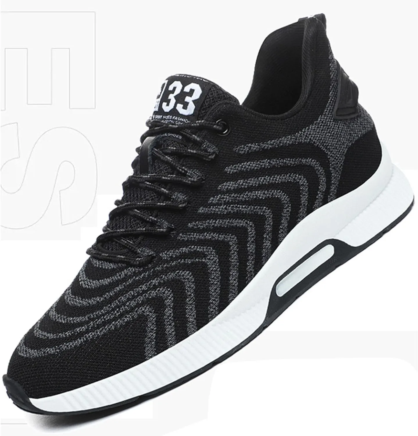 Couple Men's Elevator Shoes Men's Casual Mesh Trainers Lightweight Breathable Lace Up Sports Shoes with Mens Sneaker 626