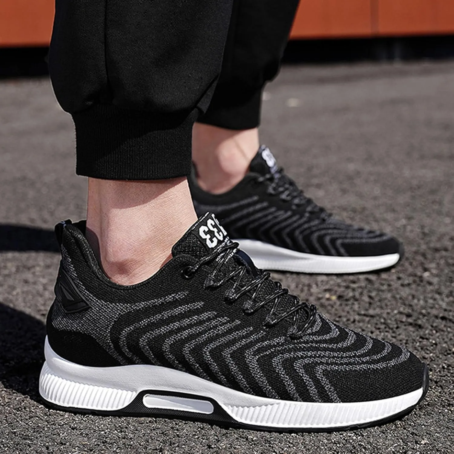 Couple Men's Elevator Shoes Men's Casual Mesh Trainers Lightweight Breathable Lace Up Sports Shoes with Mens Sneaker 626