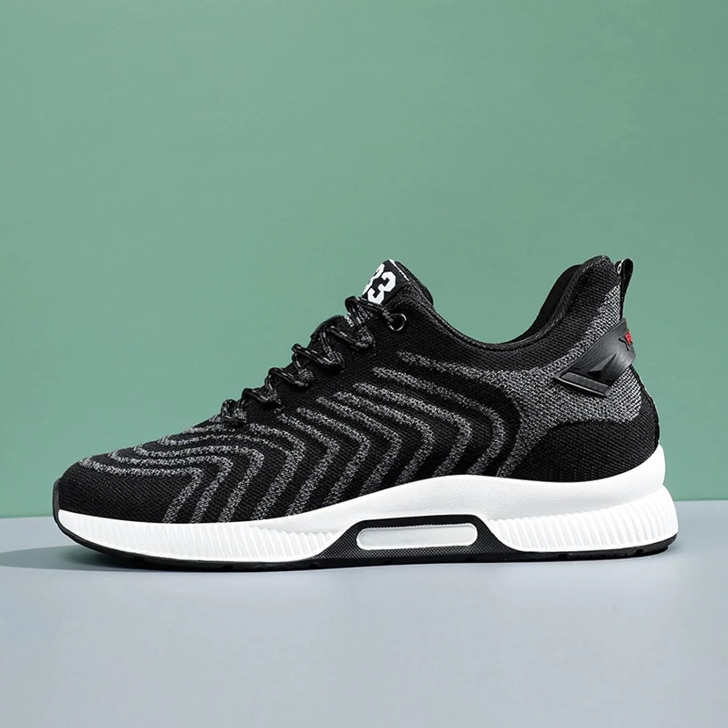 Couple Men's Elevator Shoes Men's Casual Mesh Trainers Lightweight Breathable Lace Up Sports Shoes with Mens Sneaker 626