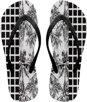 Creative Plant Print Flip Flops for Women Fit Comfort Flat Shower Sandals Lightweight Casual Ladies Slippers Beach Vacation Essentials