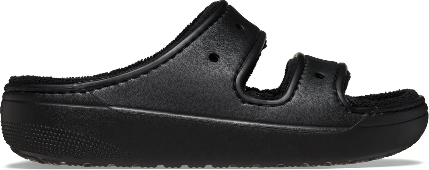 Crocs Unisex-Adult Classic Cozzzy Towel Sandals | Fuzzy Slippers Slide