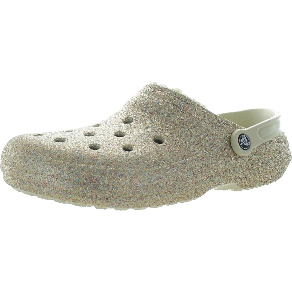 Crocs Womens Glitter Slip On Slip-On Sneakers
