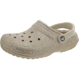 Crocs Womens Glitter Slip On Slip-On Sneakers