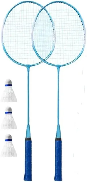 Cushion Handle Gift Badminton Racket Set Shock Absorbing Badminton Ball