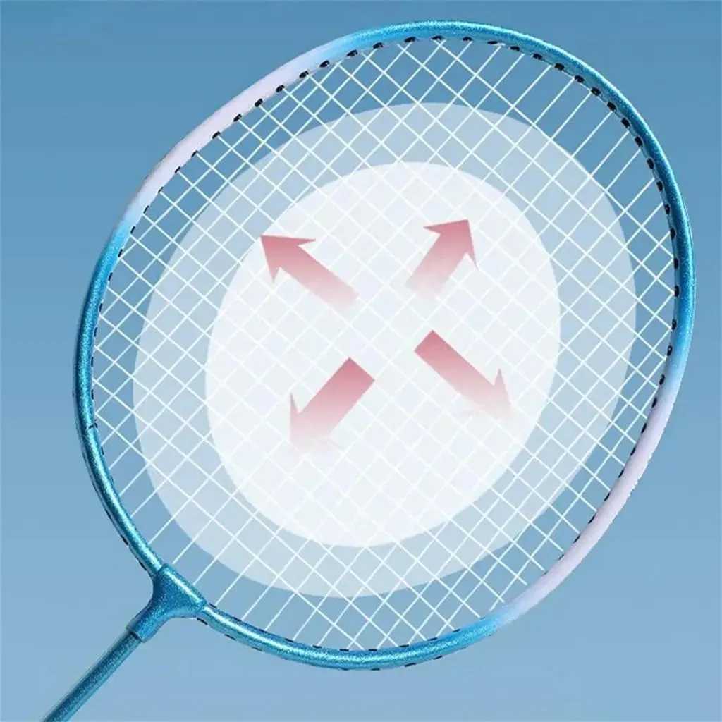 Cushion Handle Gift Badminton Racket Set Shock Absorbing Badminton Ball