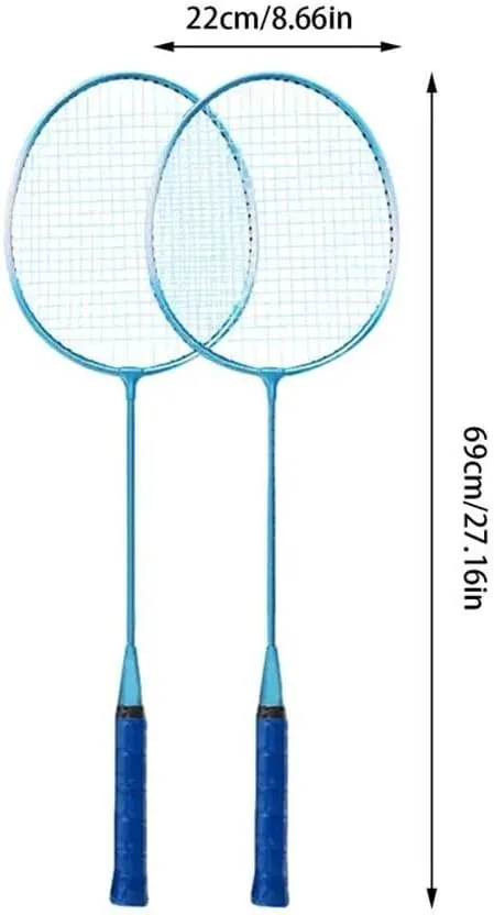 Cushion Handle Gift Badminton Racket Set Shock Absorbing Badminton Ball