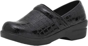 CUSHIONAIRE Women's Claire Slip-On Clog, Vegan Leather, Memory Foam, Lightweight Comfort Clog with 1.5-Inch Heel