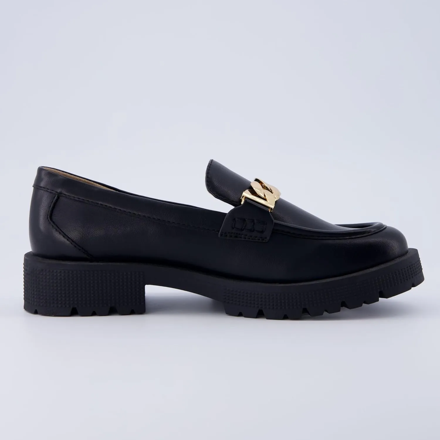CUSHIONAIRE Women's Cottage Slip on Loafer with Chain  Memory Foam, Wide Widths Available