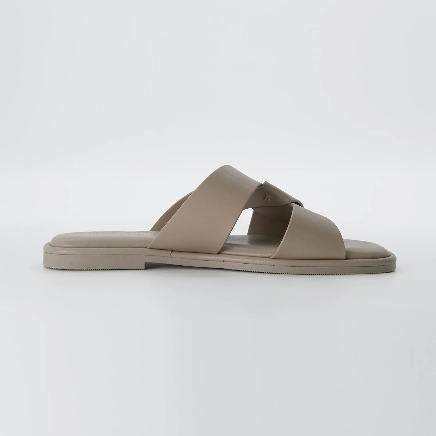 CUSHIONAIRE Women's Tribune slide sandal  Memory Foam, Wide Widths Available