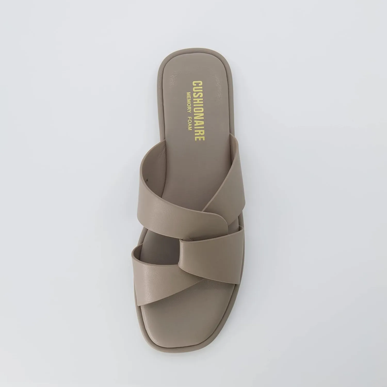 CUSHIONAIRE Women's Tribune slide sandal  Memory Foam, Wide Widths Available