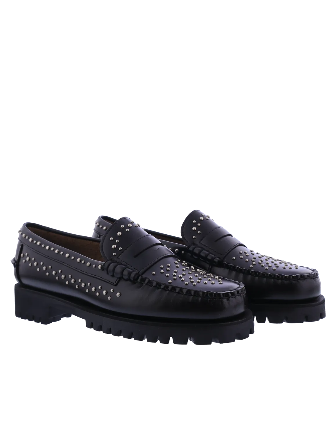 Dames Dan Studs Loafer Zwart