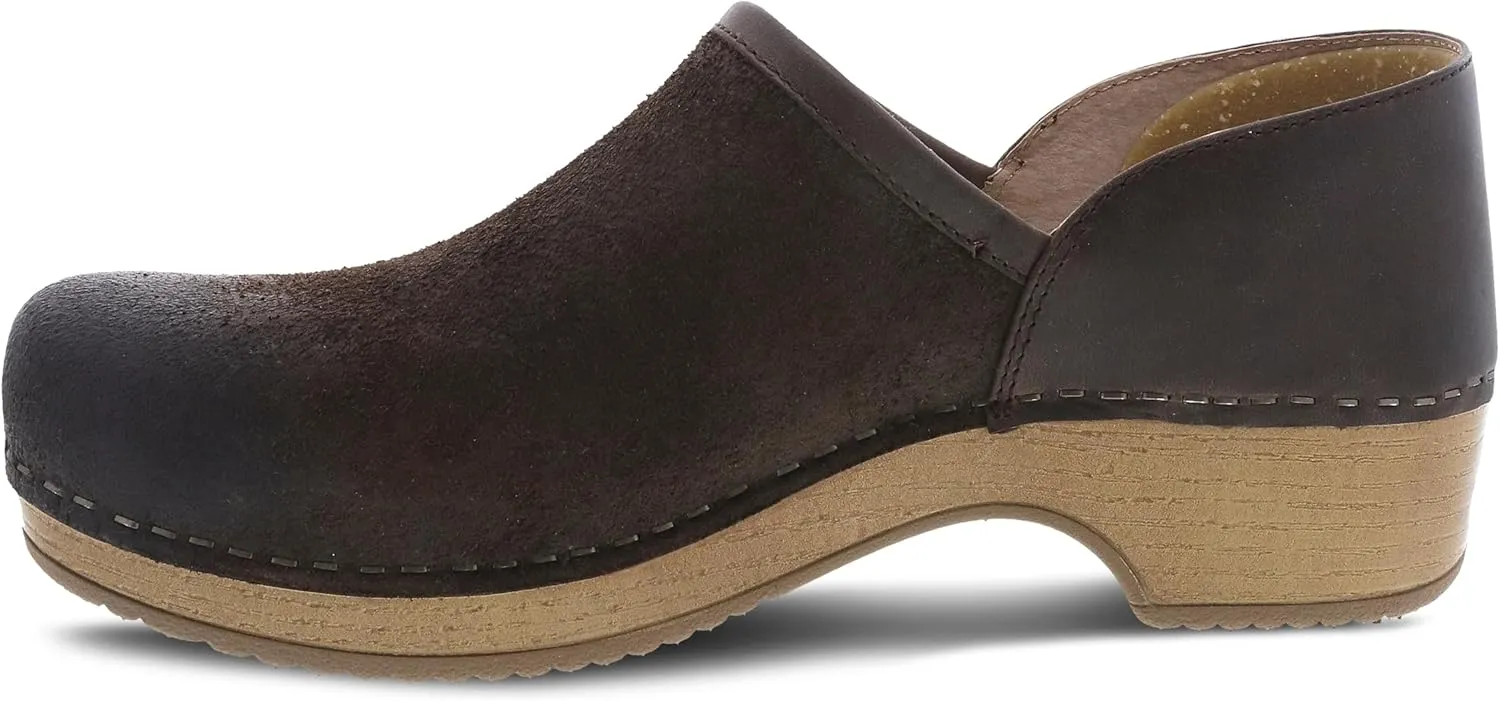 Dansko Brenna Slip On Clogs for Women – Memory Foam and Arch Support for All -Day Comfort and Support – Lightweight EVA Oustole for Long-Lasting Wear