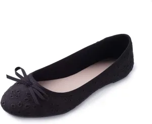 Dcfodk Women's Ballet Flats Casual Comfort Soft Silp On Flat Shoes,Round Toe Dress Shoe, Shoes for Women Wide Width,White,Black,Comfort Classic Walking Shoes
