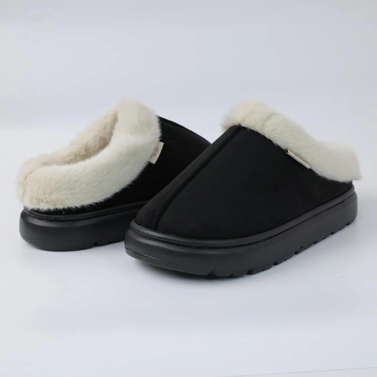DCLTD Fluffy House Slippers for Women Men Bedroom Shoes Cozy Warm Slip on Indoor and Outdoor Winter Platform Shoes Super Soft Cloud Slippers Christmas Gifts